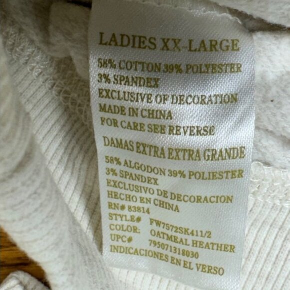 Green Tea Womens Size XXL 2X  Pullover Hoodie Sweatshirt - Picture 5 of 5